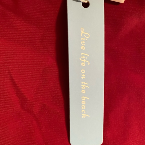 NWT strappy tankini bottoms, size XL, burgundy, from Live Life on the Beach. - Picture 3 of 8